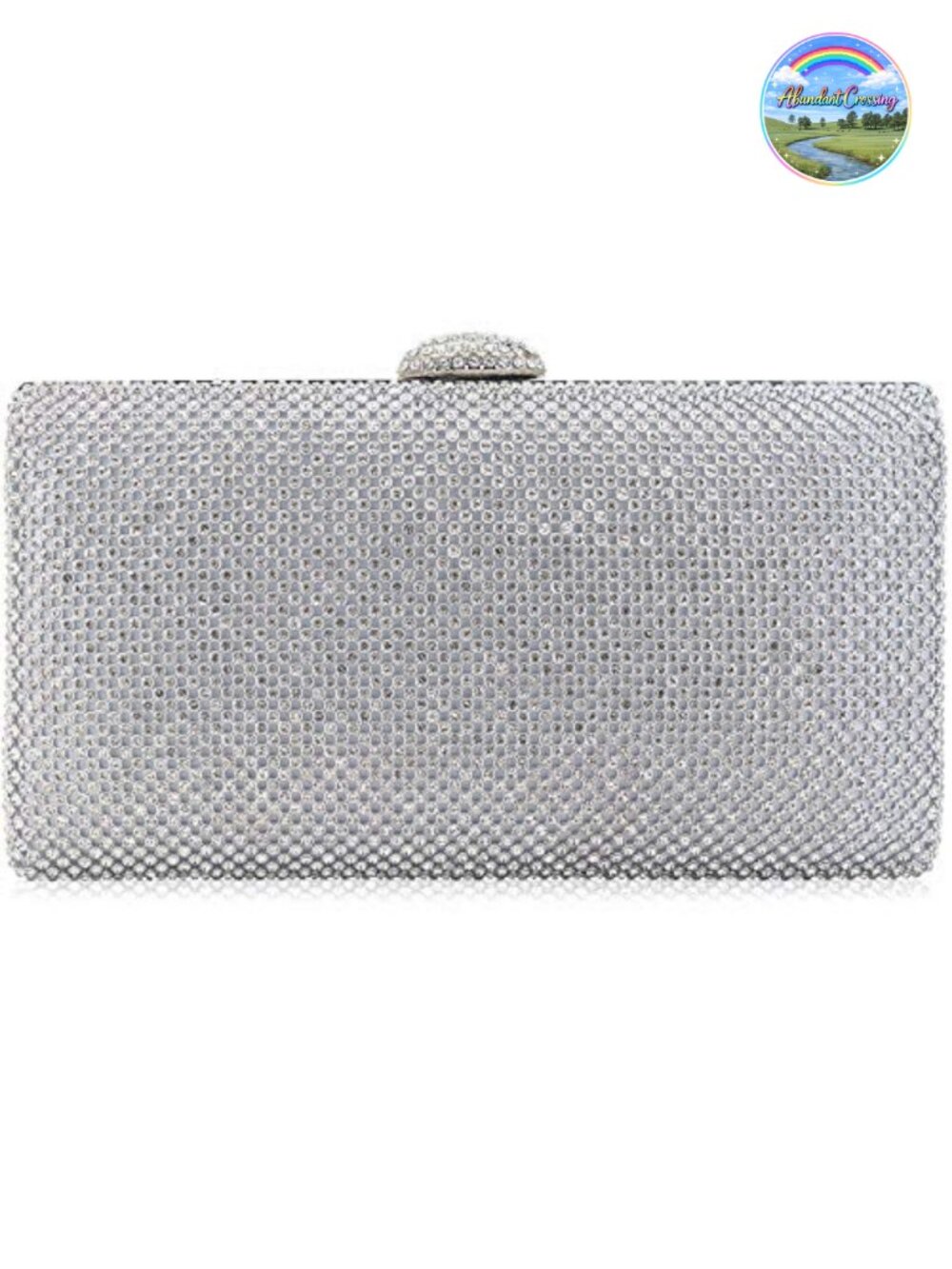 Rhinestone Crystal Clutch Evening Bag Formal Party Purse with Chain